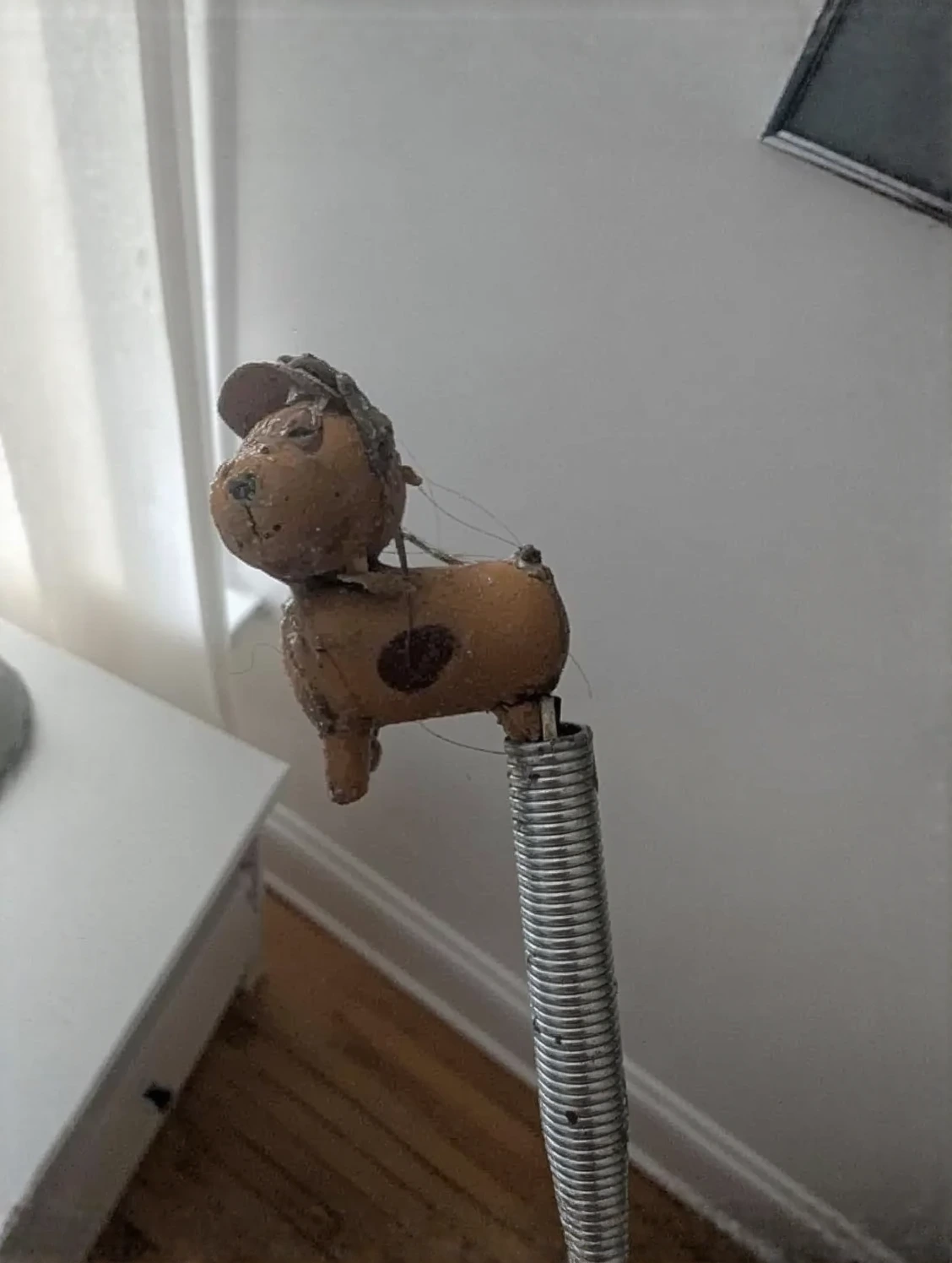 Customer photo of drain cleaning tool removing debris from clogged pipe