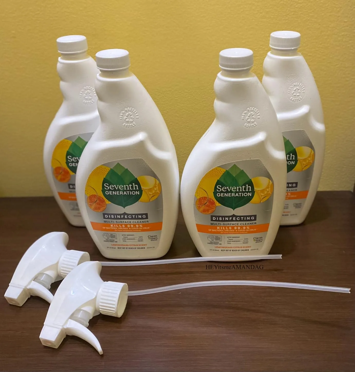 Customer photo of septic-safe cleaner bottle showing label and product packaging